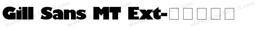 Gill Sans MT Ext字体转换
